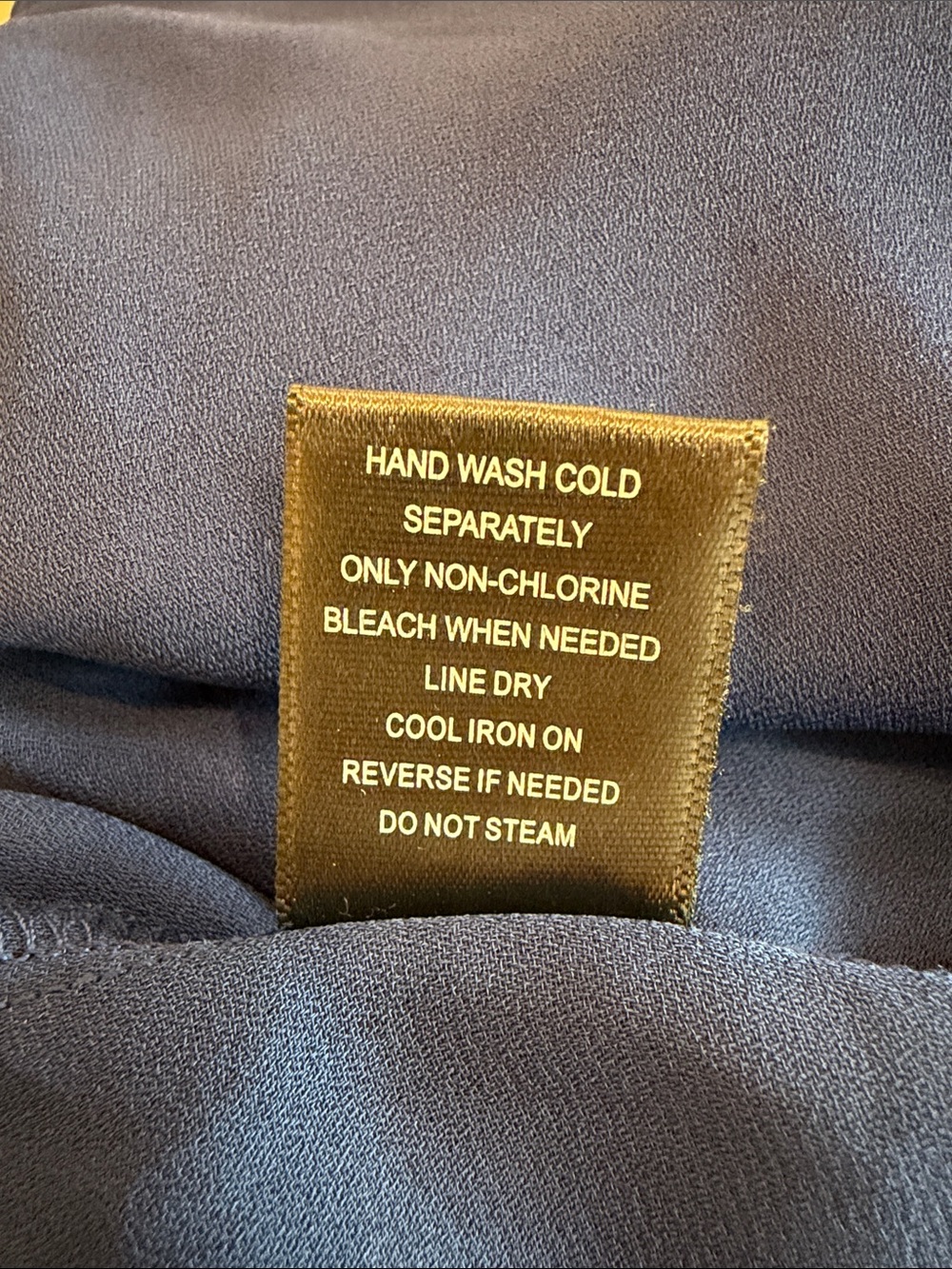 Colleen Lopez Navy Ruffle Front Blouse - Picture 12 of 12
